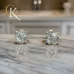 1 carat Lab Hybrid Earrings - Lab Diamond Earrings